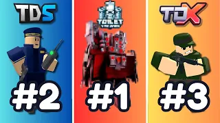 I Ranked EVERY Roblox Tower Defense Gane