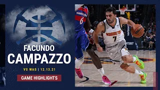 Facundo Campazzo highlights (8 points, 5 assists) in win vs. Washington Wizards (12/13/2021)