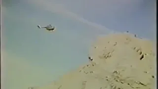 Helicopter OH-6 crash. Rare video