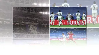 Why are the seats behind the goal at the Santiago Bernabeu covered