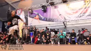 MORRIS & LIL G vs KIRILL & GUN  Chelles Battle Pro 2011 Bboy 2on2 Semi-Final YAK FILMS