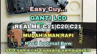CARA GANTI LCD REALME C11(2021)' REALME C20 ATAU REALME C21 DENGAN BAIK, BENAR DAN HASIL MAKSIMAL