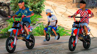 GTA V: VIDA REAL | PRIMEIRA TRILHA NAS DUAS MINI MOTO COM MEUS AMIGOS