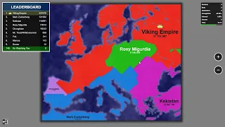 The Viking Empire Conquers Europe! - Spectating Territorial IO