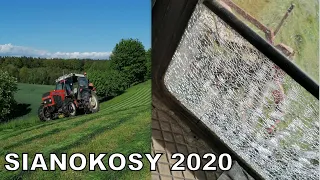 SIANOKOSY 2020 / KOSZENIE I PRZETRZĄSANIE SIANA / PĘKNIĘTA SZYBA