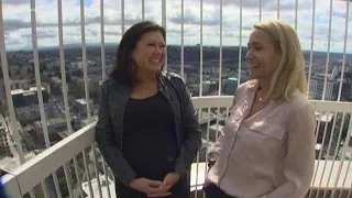 Meet the woman who lives atop Seattle's Smith Tower and shares her space with the community