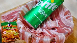 DABEST NA LUTO ITO SA BACON-CUT PORK BELLY AT SPRITE SIGURADONG MASASARAPAN KAYO DITO! EASY TO COOK