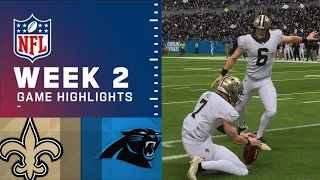 Saints vs. Panthers | Week 2 2021 NFL Madden 22 Gameplay