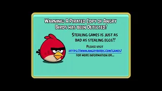 Angry Birds PC Version 4.0.0 Anti-Piracy Screen