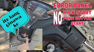 YAMAHA MIO GRAVIS PROBLEMS |ERROR PANEL | NO KICK START | NO PUSH BOTTON START