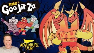 Heroes of Goo Jit Zu Ultra Rare Two-Headed Lava Dragon?! Happy Birthday! Adventure Fun Toy review!