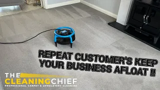 REPEAT CUSTOMER'S KEEP YOUR CARPET CLEANING BUSINESS TICKING !! | Carpet Cleaning | #asmrcleaning