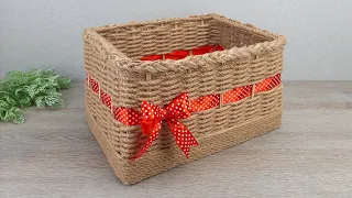 DIY Gorgeous Jute Cord BASKET