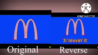 McDonald’s Logo - Bright Colours Effect Comparison (Original Vs. Reverse)