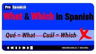 Which & What in SPANISH - Easy Way to Avoid Mistakes