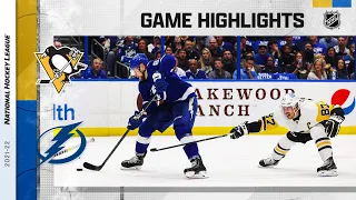 Penguins @ Lightning 3/3 | NHL Highlights 2022