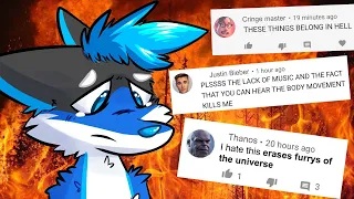 Reading deaf furry hate comments that are DISCRIMINATION TO DEAF! ❌