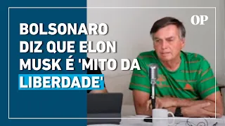 Bolsonaro diz que Elon Musk é 'mito da liberdade'