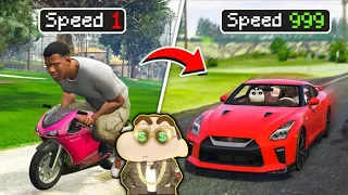 Shinchan Became Upgrading To Be The Fastest Man in GTA 5 ! (GTA 5 mods) | Amaan Ansari