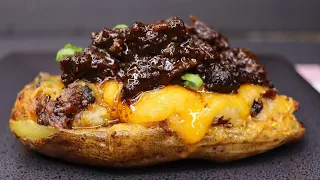 Oxtail Loaded Baked Potatoes | Stove Top Oxtail Recipe | Fall Off The Bone Oxtail