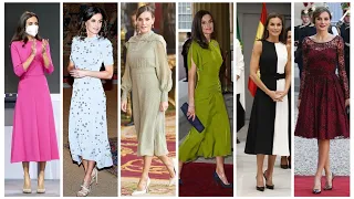 World's most beautiful and gorgeous Queen 👑 Letizia of Spain dress styles/queen Letizia outfits 2024