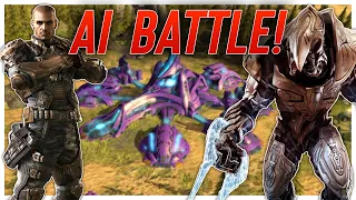 The ULTIMATE AI Battle! Halo Wars Spectator Mode