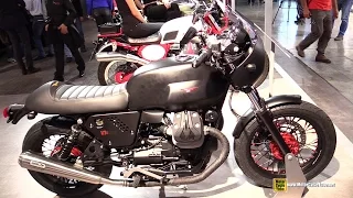 2014 Moto Guzzi V7 II Custom Dark Rider - Walkaround - 2014 EICMA Milan Motorcycle Exhibition