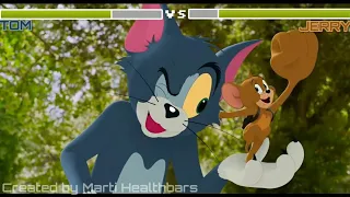 Tom vs Jerry with healthbars (Park Chase)|Tom & Jerry (2021)