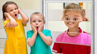 Five Kids Adventures in the museums of illusion + more Children's Songs and Videosc