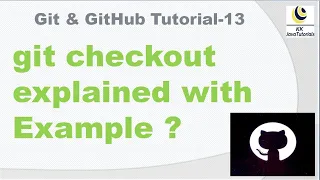 git checkout explained with Example || git checkout command || git || github