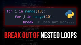 Stuck in Nested Loops? Here's How You Leave Them!
