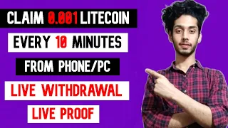 Claim Litecoin Every 10 Minutes | How to Get Free Litecoin | Live Withdrawal Proof