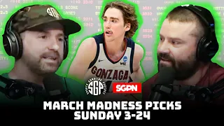 College Basketball Betting Picks 3-24-24 - March Madness Round of 32 Bets (Ep. 1928)