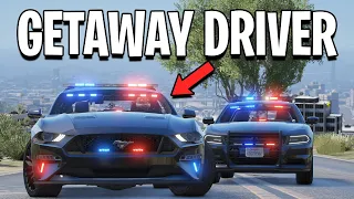 I Became A Getaway Driver With Cop Car in GTA 5 RP