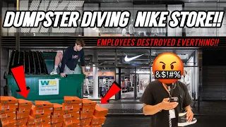NIKE STORE DUMPSTER DIVING!! JACKPOT!! HUNDREDS OF DOLLARS WORTH OF SNEAKERS FOUND!!