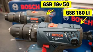 Comparativa Taladro BOSCH - GSB 180 LI vs GSB 18v 50