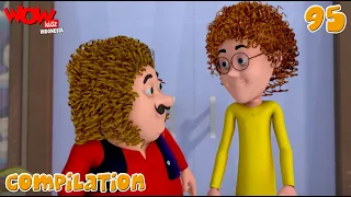 Motu Patlu Bahasa Indonesia | Kompilasi 95 | Cerita Animasi Lucu | WowKidz Indonesia | #spot