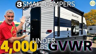 3 Camper Trailers Under 4,000 lbs GVWR: With Bathrooms