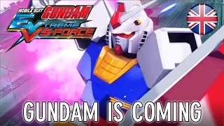 Mobile Suit Gundam Extreme VS-Force - PS Vita - Gundam is coming! (Jump Festa trailer) (English)