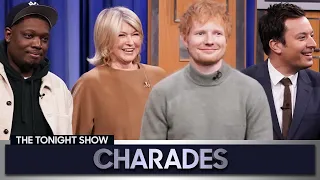 Charades with Michael Che, Ed Sheeran and Martha Stewart | The Tonight Show Starring Jimmy Fallon