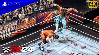 WWE 2K24 - CM Punk vs. Seth Rollions | No Holds Barred Match at SummerSlam | PS5™ [4K60]