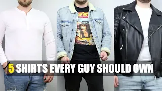 5 Shirts Every Guy Should Own| Basic Men's Wardrobe Essentials Part 1