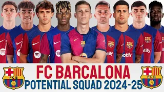 BARCELONA POTENTIAL SQUAD 2024-25 SEASON | BARCELONA 2024 | HANSI FLICK | LALIGA