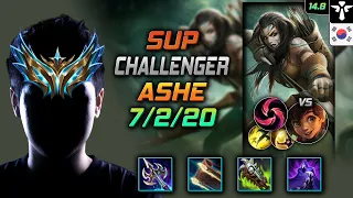 Ashe Support Build Umbral Glaive Hail of Blades - LOL KR Challenger Patch 14.8