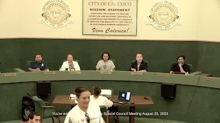 City of Calexico Special Council Meeting August 25, 2023