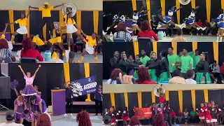 The Mico University Sports Day| Cheerleading ❤️💜💛💚💙Pt.1