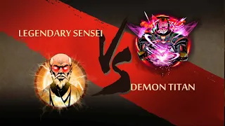 Legendary Sensei Vs Demon Titan | Shadow Fight 2