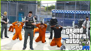 Prison Guard Transporting Prisoners | Escaped Prisoner Bus Pursuit - GTA 5 LSPDFR Police Mod