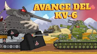 KV-6 Avance hasta la última mina - Dibujos animados sobre tanques