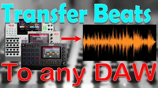 Akai MPC Tutorials. How to transfer multitracks and stems to your DAW from your MPC.